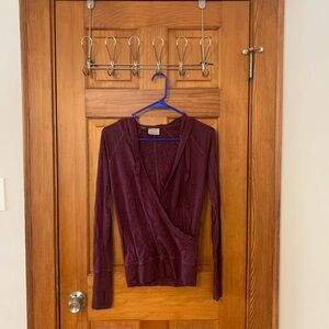 Athleta Purple Wrap Hoodie